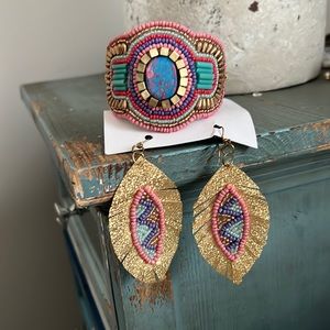 ARTISAN CUFF & EARRING SET